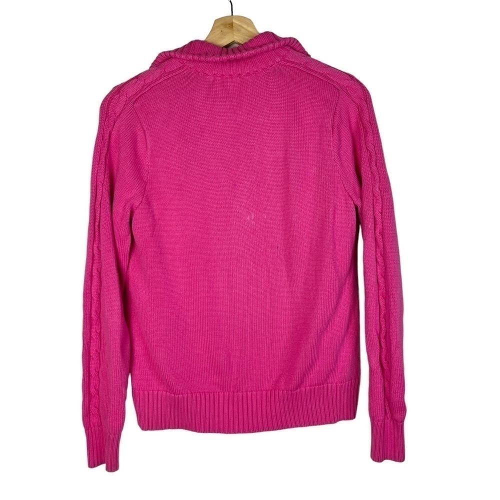 Ralph Lauren Sport Hot Pink Full Zip Tennis Sweater L - Picture 2 of 6